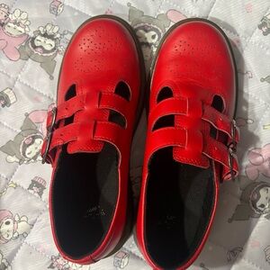 Dr. Martens Kids Red Dress Shoes fits women size 6